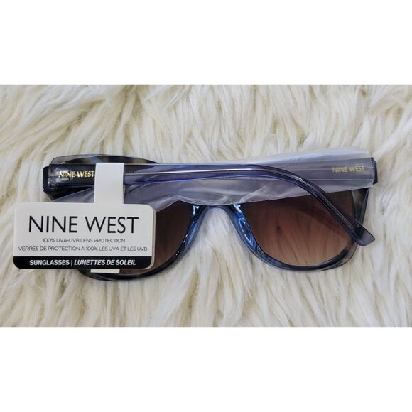 Nine West Two Tone 49mm Tortoise Cat Eye Gradient Sunglasses New - Picture 6 of 11